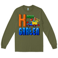 Army Green kindergarten Long Sleeve Tee - RanaPortraitStore