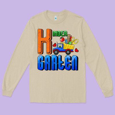 Kindergarten Long Sleeve Tee Designed By Ranaportraitstore