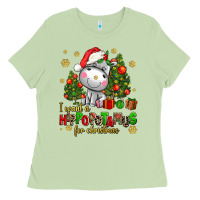 I Want A Hippopotamus For Christmas Ladies Tee | Teevron