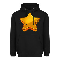 Black 3d golden stars Heavyweight Hoodie - AdoDesignShop