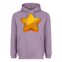 Lavender 3d golden stars Heavyweight Hoodie - AdoDesignShop