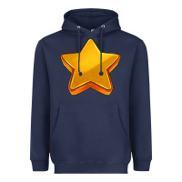 Navy 3d golden stars Heavyweight Hoodie - AdoDesignShop