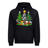 Black Christmas With Soccer Trees Urban Hoodie - BundleAndBundleShop