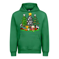 Emerald Christmas With Soccer Trees Urban Hoodie - BundleAndBundleShop
