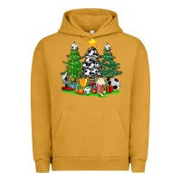 Pigment Peanut Butter Christmas With Soccer Trees Urban Hoodie - BundleAndBundleShop