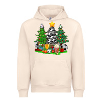 Sandshell Christmas With Soccer Trees Urban Hoodie - BundleAndBundleShop