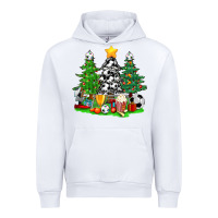 White Christmas With Soccer Trees Urban Hoodie - BundleAndBundleShop