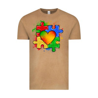Vintage Camel autism puzzle pieces heart Vintage Tee - Zillion Design Studio