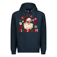Navy rockin around the classroom Premium Hoodie - MaliasSmallBusiness