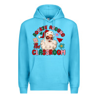 Ocean Blue rockin around the classroom Premium Hoodie - MaliasSmallBusiness