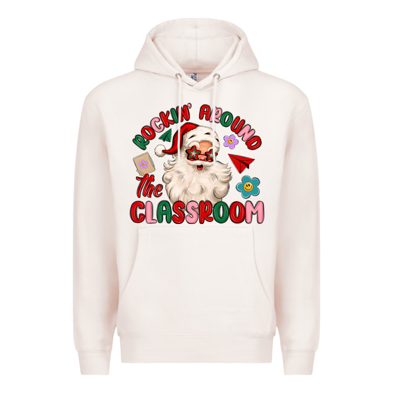 Rockin Around The Classroom Premium Hoodie by MaliasSmallBusiness | Teevron