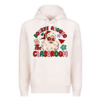 Pale Pink rockin around the classroom Premium Hoodie - MaliasSmallBusiness