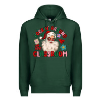 Sports Green rockin around the classroom Premium Hoodie - MaliasSmallBusiness