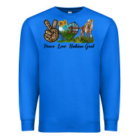True Royal Peace Love Nubian Goat Premium Sweatshirt - LillyAllenDesigns