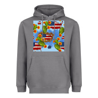 Storm usa map cactus and sunflower seamless pattern Heavyweight Hoodie - BundleAndBundleShop
