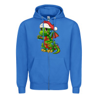 True Royal Christmas Cute Dragon Zipper Hoodie - FaDigitalArtStudio