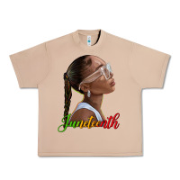 Juneteenth Black Woman Urban Heavy Tee | Teevron