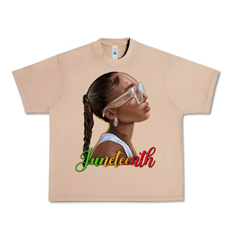 Juneteenth Black Woman Urban Heavy Tee by texasbilliewilder | Teevron