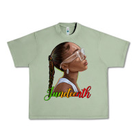 Oil Green juneteenth black woman Urban Heavy Tee - texasbilliewilder