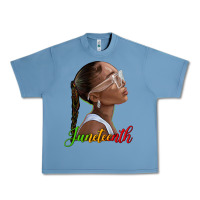 Pebble Blue juneteenth black woman Urban Heavy Tee - texasbilliewilder