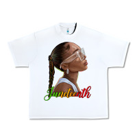 White juneteenth black woman Urban Heavy Tee - texasbilliewilder