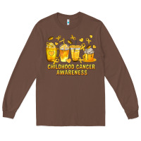Chestnut Childhood Cancer Awareness Coffee Cups Long Sleeve Tee - texasbilliewilder