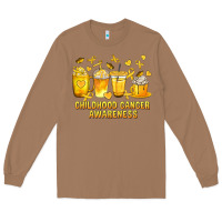 Toasted Coconut Childhood Cancer Awareness Coffee Cups Long Sleeve Tee - texasbilliewilder
