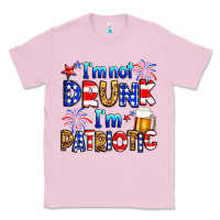 Bubblegum Pink I'm not drunk I'm patriotic Classic Tee - Neo Western