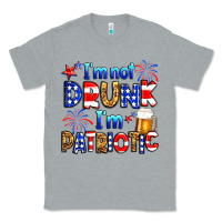 Heather Grey I'm not drunk I'm patriotic Classic Tee - Neo Western