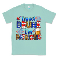 Seafoam I'm not drunk I'm patriotic Classic Tee - Neo Western