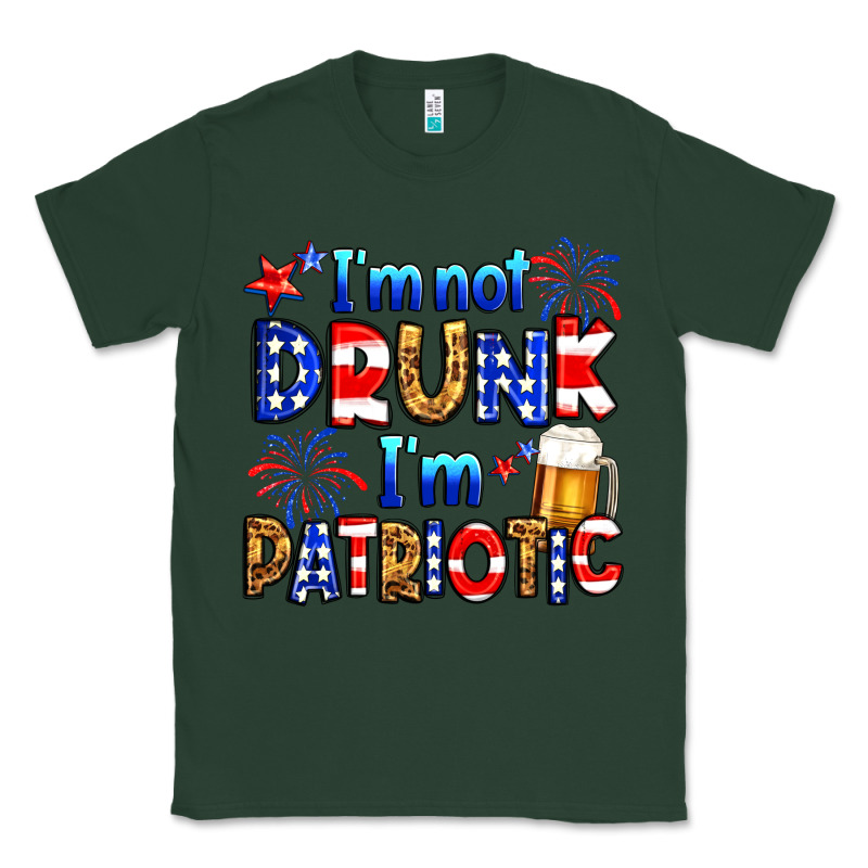 I'm Not Drunk I'm Patriotic Classic Tee by Neo Western | Teevron