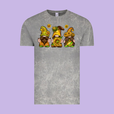 Sunflower Gnomies Vintage Tee Designed By Texasbilliewilder