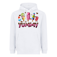 White yummy Heavyweight Hoodie - AdoDesignShop
