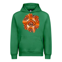 Emerald Thanksgiving Turkey With Tartan Patch Urban Hoodie - BundleAndBundleShop