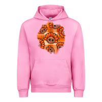 Fuchsia Pink Thanksgiving Turkey With Tartan Patch Urban Hoodie - BundleAndBundleShop