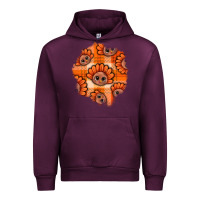 Mauve Wine Thanksgiving Turkey With Tartan Patch Urban Hoodie - BundleAndBundleShop