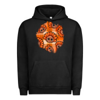 Pigment Black Thanksgiving Turkey With Tartan Patch Urban Hoodie - BundleAndBundleShop