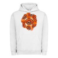 Pigment Lunar Rock Thanksgiving Turkey With Tartan Patch Urban Hoodie - BundleAndBundleShop