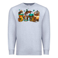 Heather Grey rodeo coffee Premium Sweatshirt - Jasminsmagicworld