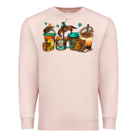 Pale Pink rodeo coffee Premium Sweatshirt - Jasminsmagicworld