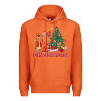Carrot red christmas bunny 1st christmas Premium Hoodie - MaliasSmallBusiness
