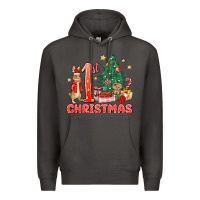 Smoke red christmas bunny 1st christmas Premium Hoodie - MaliasSmallBusiness