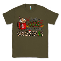 Army Green just a girl who loves christmas Classic Tee - CowhideDigitalArt