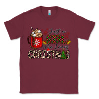 Burgundy just a girl who loves christmas Classic Tee - CowhideDigitalArt
