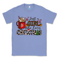 Colony Blue just a girl who loves christmas Classic Tee - CowhideDigitalArt