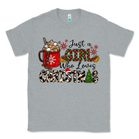 Heather Grey just a girl who loves christmas Classic Tee - CowhideDigitalArt