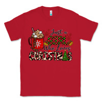 Red just a girl who loves christmas Classic Tee - CowhideDigitalArt