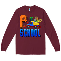 Burgundy p re school Long Sleeve Tee - RanaPortraitStore