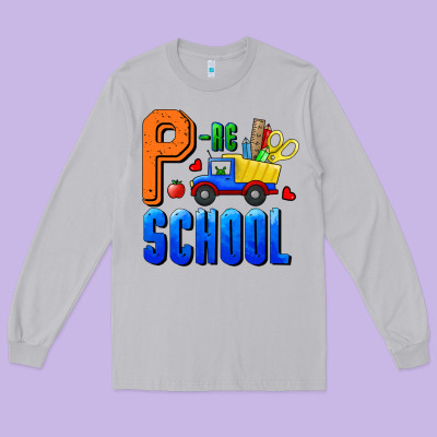 P Re School Long Sleeve Tee Designed By Ranaportraitstore