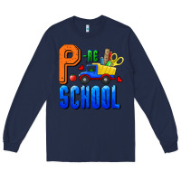 Navy p re school Long Sleeve Tee - RanaPortraitStore